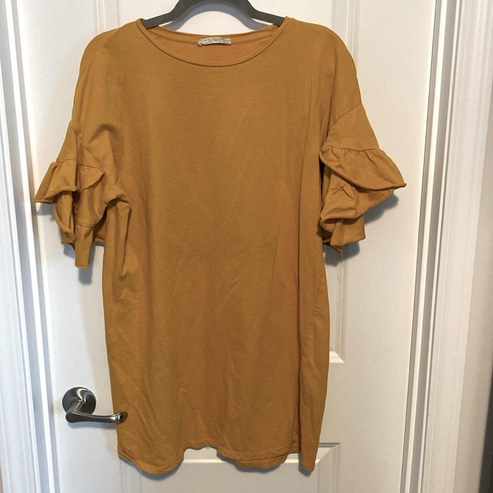 Zara Ruffle Sleeved Tunic